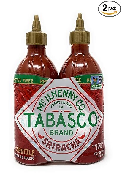 (Paquete de 2) Salsa TABASCO Sriracha 20 oz