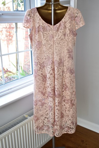 Alie Street John Lewis Size 18 Rose Dress & Hatinator Mother of the Bride Outfit - Picture 7 of 10