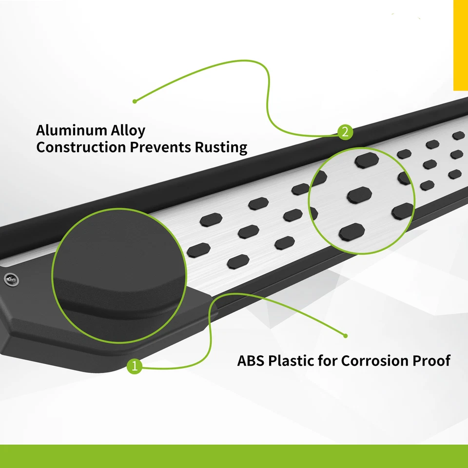 For 2016-2022 Honda Pilot 4" Running Boards Nerf Bar Side Steps Aluminum Alloy Foto 3 de 4