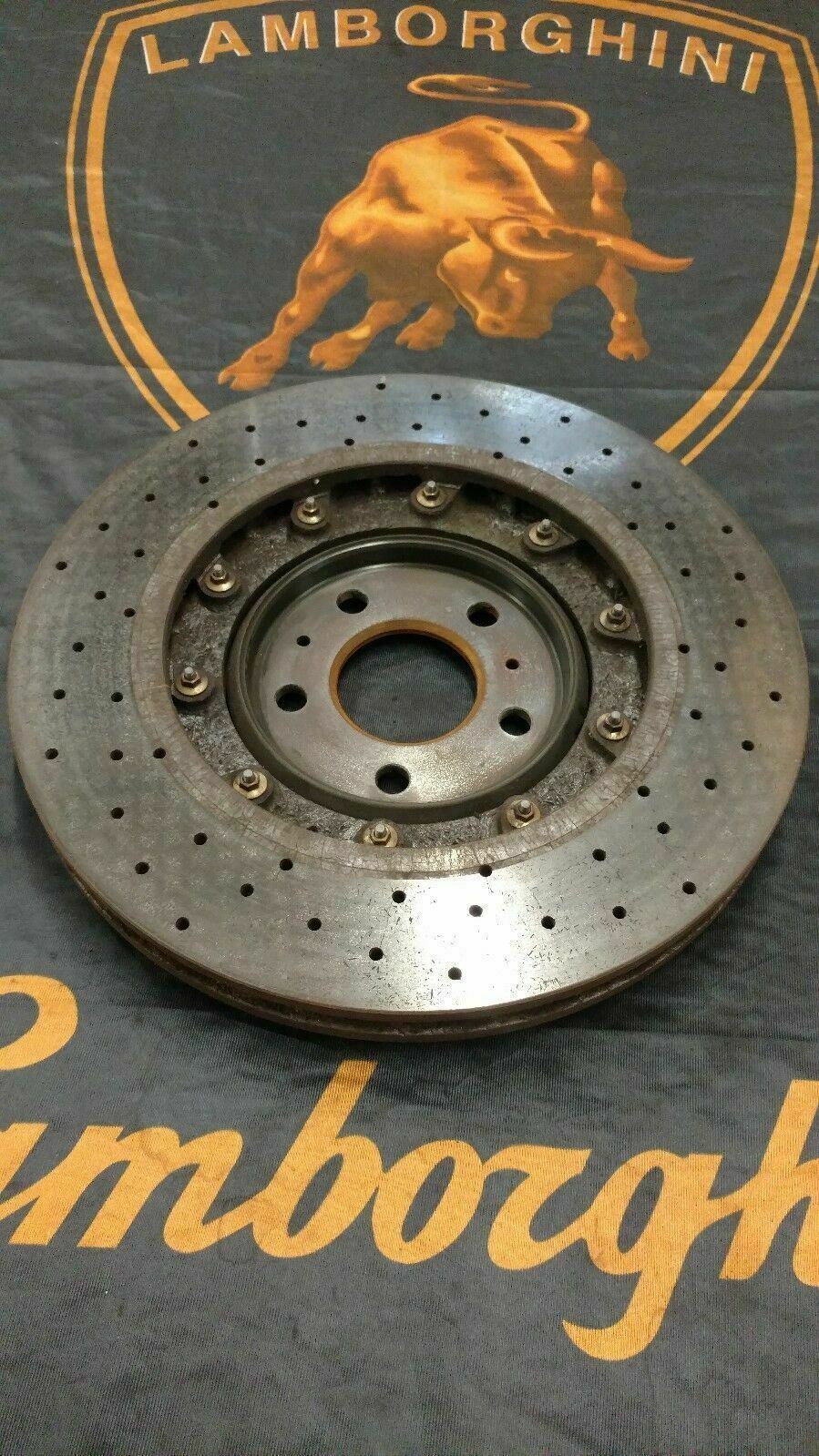 AUDI R8 HURACAN LP560 REAR RIGHT PASSENGER SIDE CARBON CERAMIC BRAKE DISC OEM 