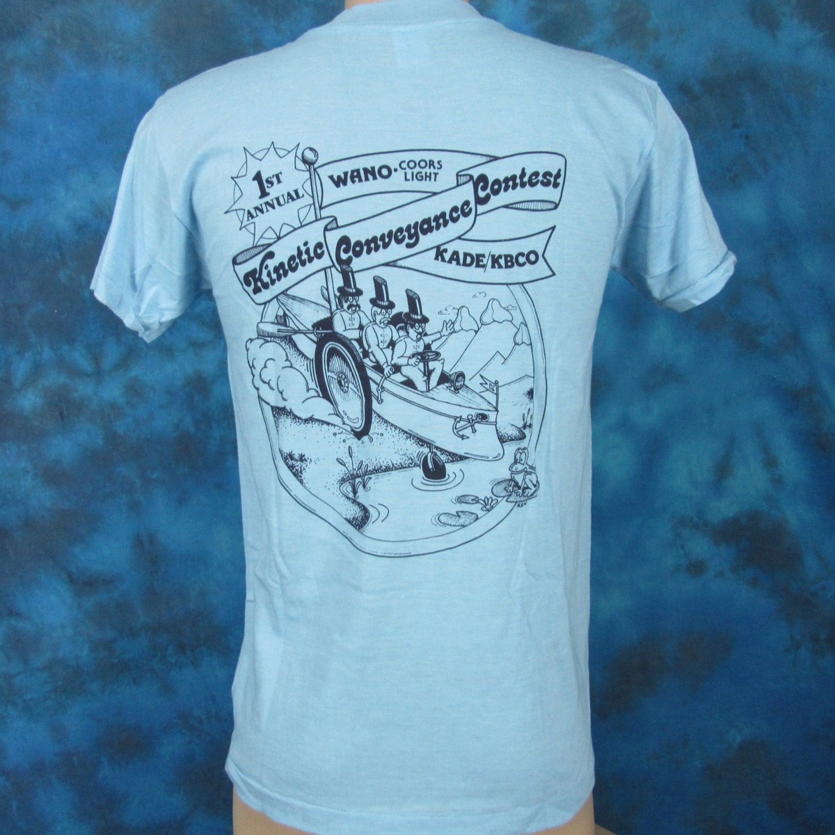 NOS vintage 80s COORS LIGHT BEER KBCO COLORADO KINETIC T-Shirt S 