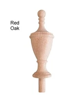 Wooden Finial bed post 4 3/4H. Wood Choice Oak Maple Cherry Walnut Mahogany #44