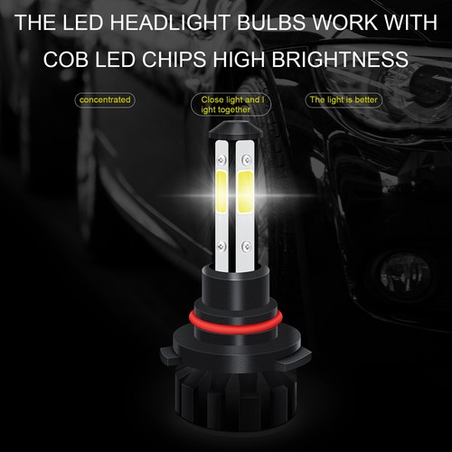 LED Headlight Kit 9012 6000K Hi/Low Beam White Bulbs for Scion tC 2014 2015 2016 - Picture 6 of 11