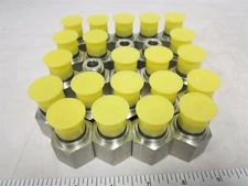 (24) PARKER 8-1/2 F5OG-S 3/4-16 x 1/2" Carbon Steel Conversion Adapters 5000 PSI