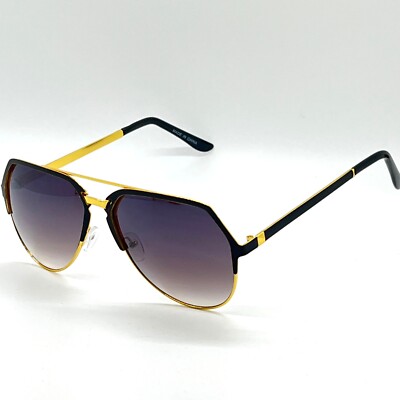Classic Sunglasses Men Black Gold Frame Fashion Shades UV400 Outdoor Lentes New
