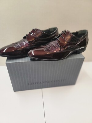 Giovanni Conti Burgundy Dress Shoes Hand Made In Italy Leather Upper/Soul  US 9.5 | eBay
