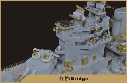 Flyhawk FH350094 1/350 HMS acorazado Queen Elizabeth conjunto de detalles con cubierta de madera - Imagen 5 de 11
