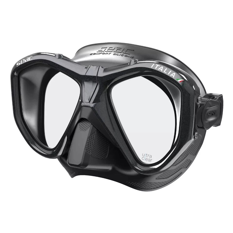 SEAC Italia Dive Mask Ultra Clear Low Volume Dual Lens with Silicone Skirt - Image 4 of 4