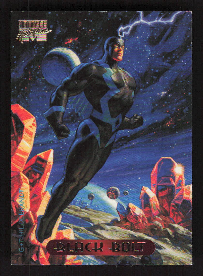 1994 Fleer Marvel Masterpieces Hildebrandt Brothers #5 Black Bolt