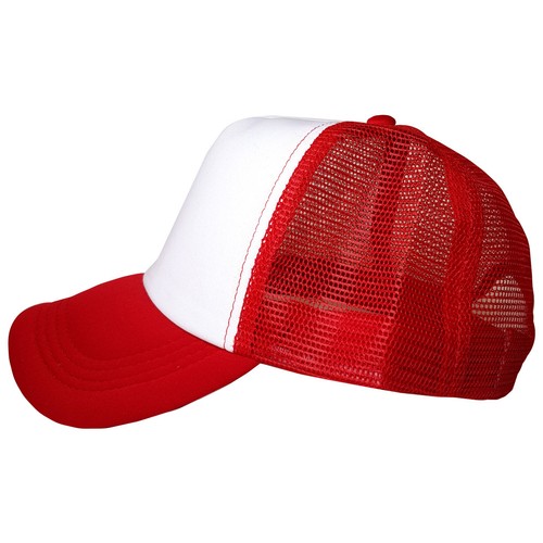 Plain Trucker Hat Cap Foam Front Unisex Adjustable Mesh Baseball Various Colours - Picture 30 of 47