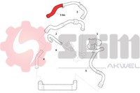 Seim Ladeluftschlauch Turboschlauch Passend FüR Renault Megane CC 1.5 Dci