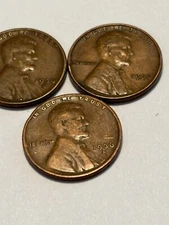 1936 p,d,s lincoln cents 3 coins one price free shipping