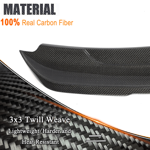 Fit For Ford Mustang Coupe 2015-2020 REAL Carbon Rear Trunk Spoiler Lid Wing - Picture 10 of 13