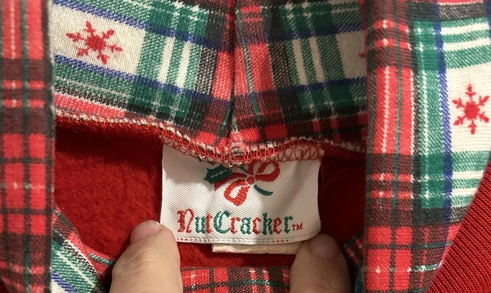 Sudadera Vintage 1994 Navidad Cascanueces Pan de Jengibre - Para Mujer M-Hecha en EE. UU. Foto 2 de 4