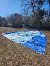 Spinnaker asimmetrico 1,5 oz di Hood, blu scuro, azzurro, bianco, 48 piedi luff