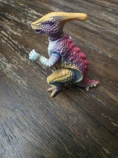 Vintage Ray Walking Purple/Pink Wind Up Dinosaur Parasaurolophus Tested