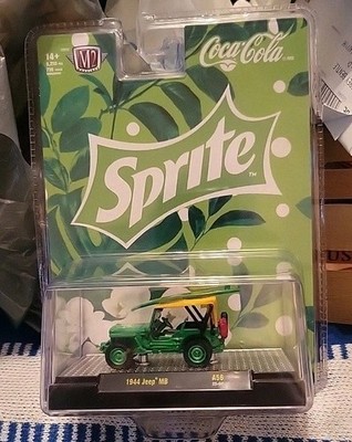 M2 Machines Coca Cola Sprite 1944 Jeep MB CHASE 1/750 A56 25-04 Green