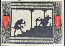 50 Pfennig Detmold 1920 series note emergency money voucher 16.01.d