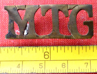 BOER WAR MIDDELBURG TOWN GUARD ? ORIGINAL SLOUCH HAT BADGE found SOUTH AFRICA