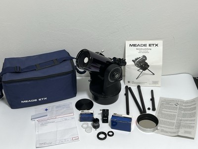 Meade ETX 90mm Maksutov-Cassegrain Telescope D=90mm F=1250mm f/13.8 mit Zubehör