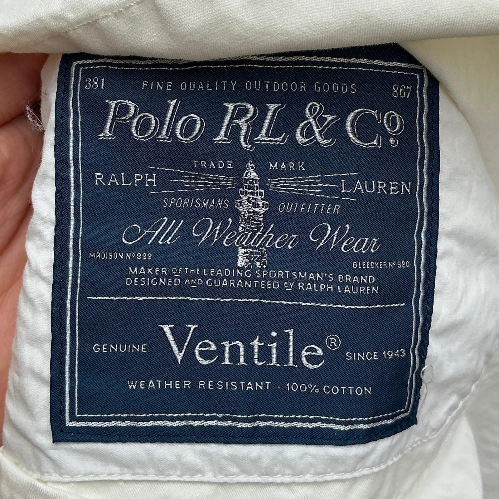 Polo Ralph Lauren DMZ Ventile Parka Jacket Mens Large White Hooded Belted BNWT image 5