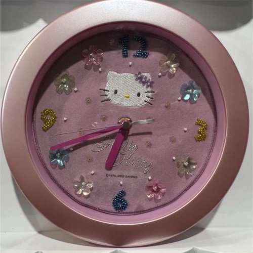 Sanrio Hello Kitty Pink Analog Wall Clock Quartz Animation Theme Round