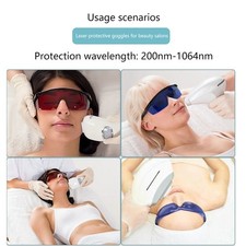Red Laser Protective Goggles Light Blocking Eye Mask Beauty Salon Eye Care Mask