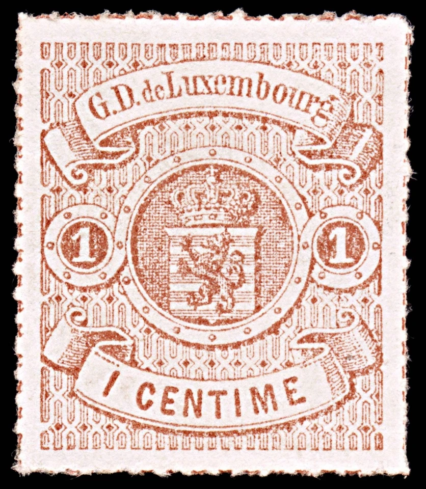 6424 Luxemburgo SG22 1c Marrón Naranja 1867. Sc#18a Mi16b como nuevo MNG. C£170 - Imagen 3 de 4