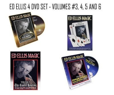 ED ELLIS - DVD SET VOL#3, #4, #5, #6 - CLOSE UP MAGIC