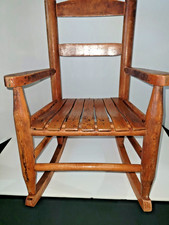 Vintage Childs Wooden Rocking Chair