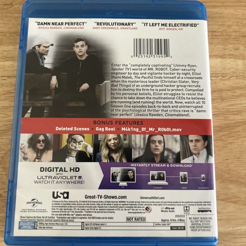 Mr. Robot: Season 1 (Blu-ray, 2015) OOP Slipcover - Authentic US Release - Picture 3 of 8