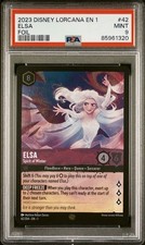 PSA 9 MINT Disney Lorcana EN 1 Elsa Spirit of Winter FOIL 42/204