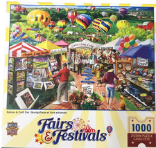 Master Pieces Jigsaw Puzzle 1000 Pieces FAIRS FESTIVALS Balloon Craft Fair