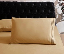 Hotel Luxury 1800 Thread Count Bedding Pillowcases Standard Size Set of 2 -