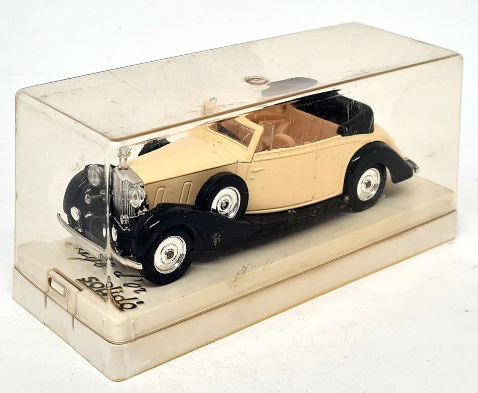 Solido 1/43 - Rolls Royce Cabriolet Yellow / Black 4077 Diecast Model Car - Image 2 of 4