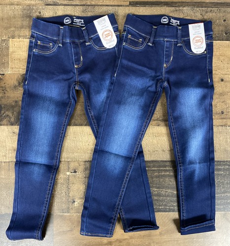 2 Wonder Nation Girls' Jegging Pull on Jeans Size XS (4-5) New - Picture 1 of 7