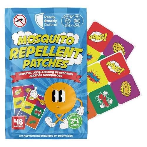 Mosquito Patches - Pack of 48, DEET-Free Mosquito  Assorted colors