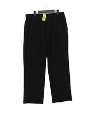 Hush Women's Sports Bottoms UK 16 Black Polyester with Rayon, Spandex Sweatpants