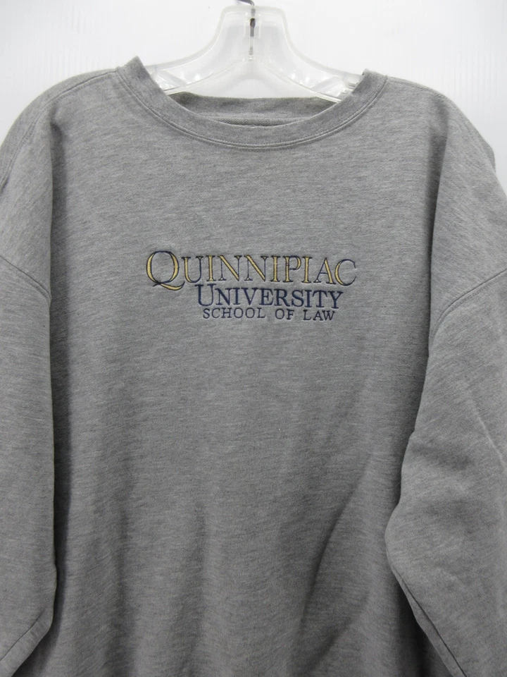 VINTAGE Quinnipiac Bobcats University Sweatshirt Men Large Gray JanSport 90s * - Image 2 of 4