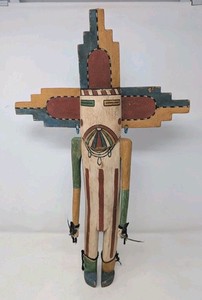 Vintage Hopi Katsina (Kachina) Hemis katsina? 21” Hand Carved/Painted cottonwood