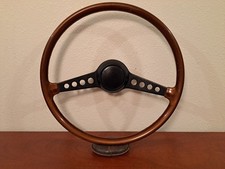 Vintage 1971-1978 Fiat 124 Spider 850 Woodgrain 2 Spoke 15" Steering Wheel