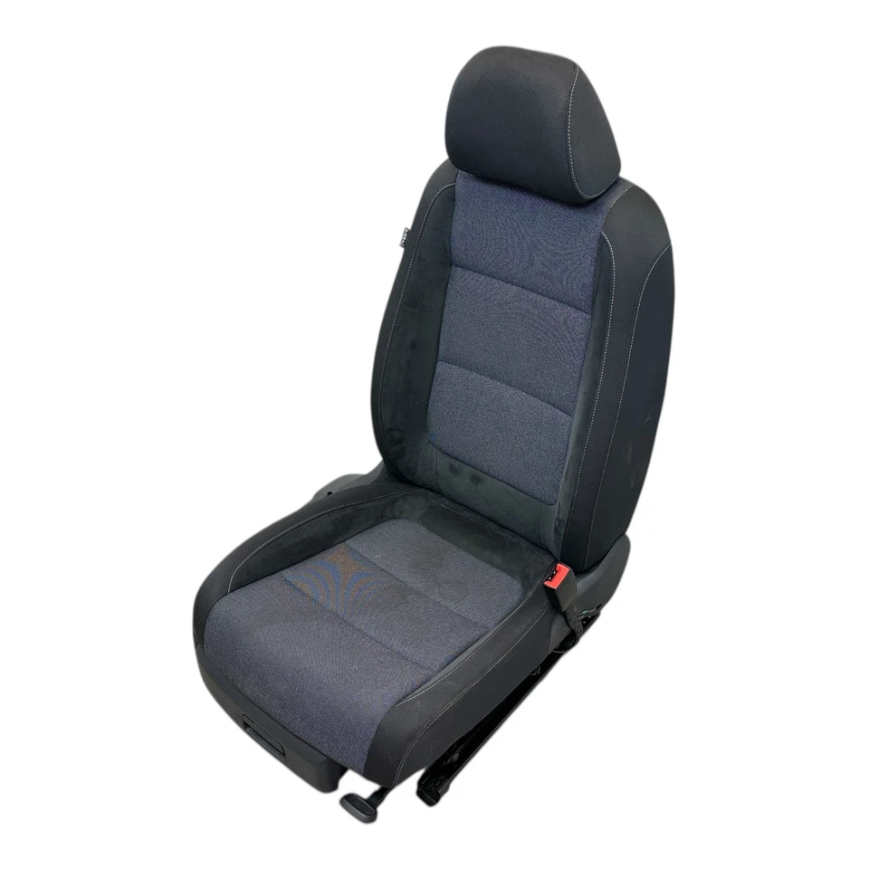 Siège Passager Siège Chauffant Tissu Alcantara VW Golf Plus 5M Noir Denim - Photo 3/4