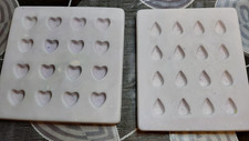 Slumpy's  heart & teardrop glass casting moulds