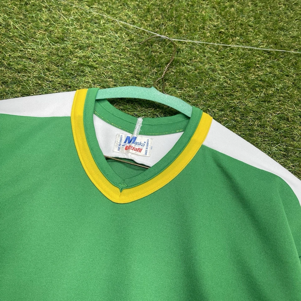 Vintage Minnesota North Stars Jersey Youth Large Blank Maska Ultrafil Colorway - Image 2 of 4