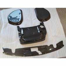 Real Carbon Fiber Engine Battery Cooling Slam Cover Kit Fit Nissan 350Z 03-06