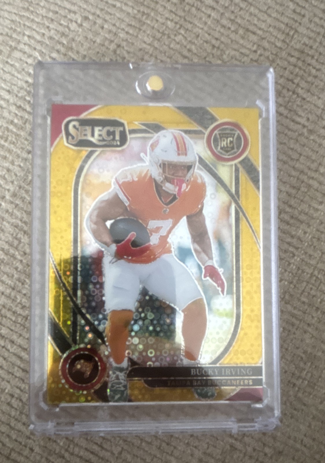 2024 Panini Select - Club Level Bucky Irving #239 Gold Disco Prizm /10 (RC)