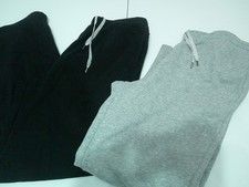 LOT OF 2 Vuori Jogger Women Large Jet Black Heather Gray SUPER SOFT