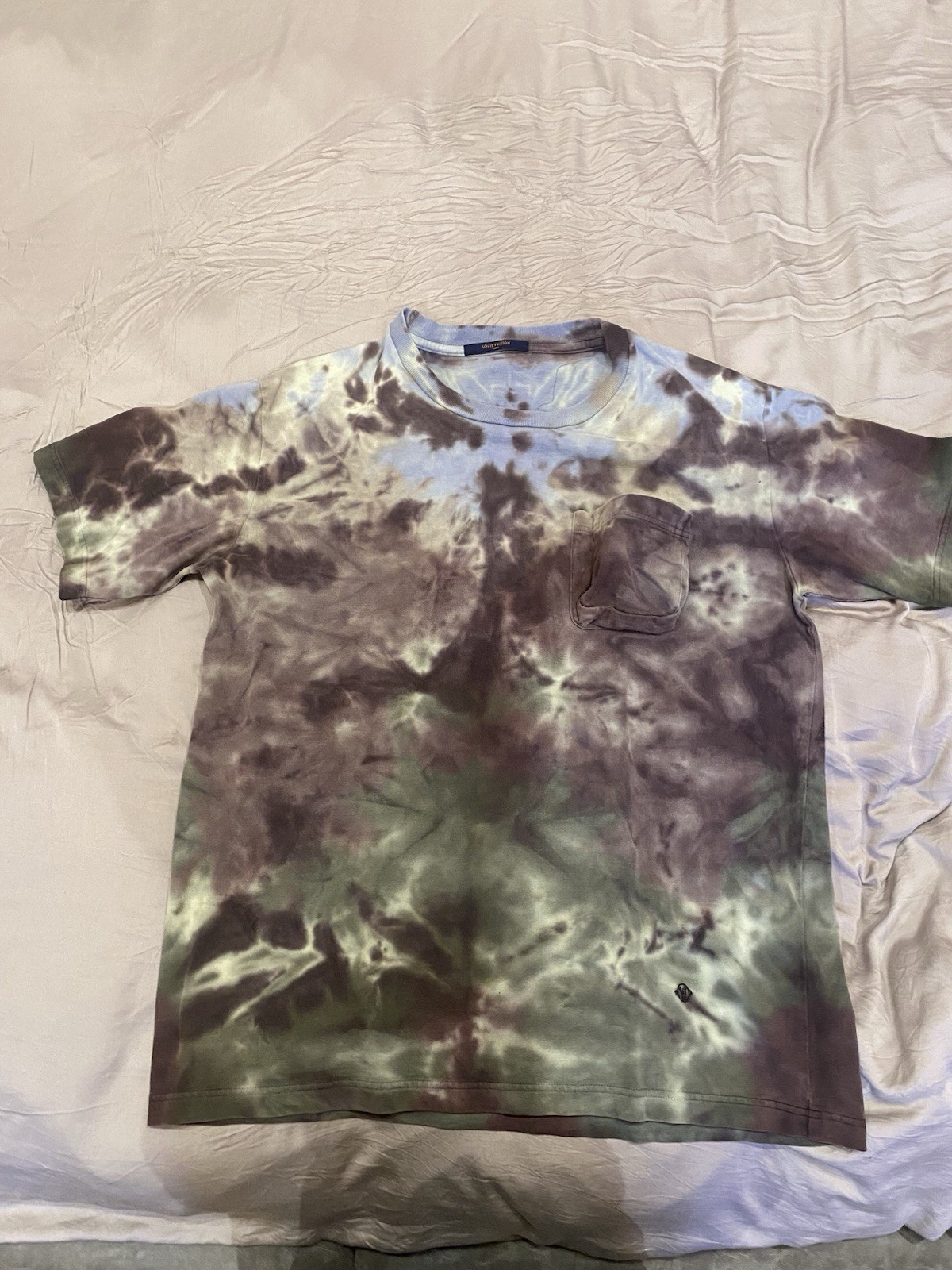 FW19 Louis Vuitton Tie Dye RM192 NPL HHY21 Pocket Shirt