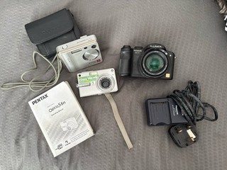 Job Lot 3x Digital CamerasPanasonic Working 2x Untested Spares/Repair