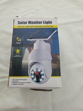 Solar Light Led Wall Lamp Security Dummy Camera Wireless Pir Monitor Spotlights